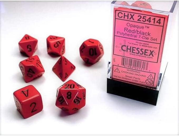Chessex: Opaque Polyhedral Dice Set (Online Order Only)