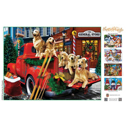 Happy Holidays - Guarding the Presents 300 Piece EZ Grip Jigsaw Puzzle