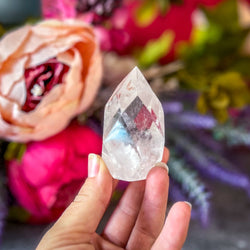 Clear Quartz Faceted Flames (ONLINE ORDER ONLY)