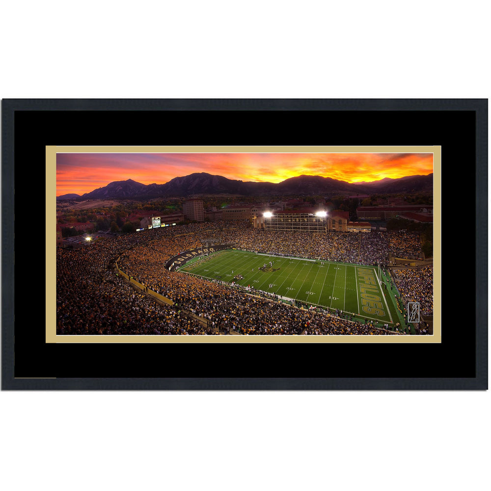 Framed Folsom Field Colorado Buffaloes 16x24 NCAA Football Photo Professionally Matted