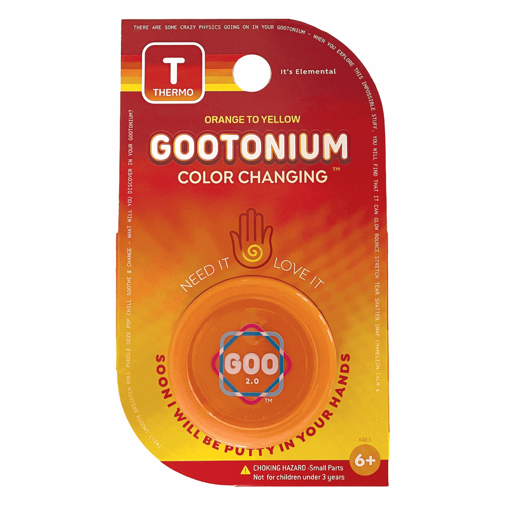 Gootonium: Thermochromic Orange putty (ONLINE ORDER ONLY)