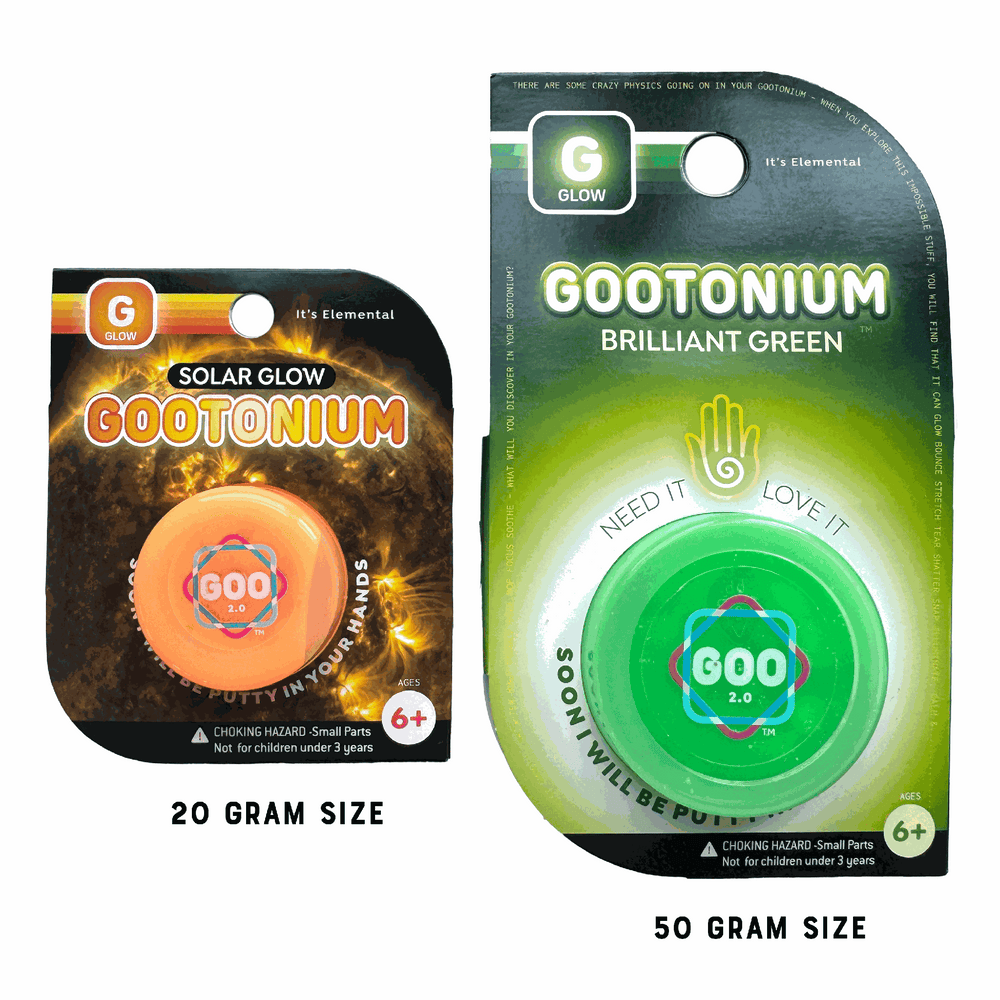 Gootonium: Glowing Orange solar putty - 20g (ONLINE ORDER ONLY)