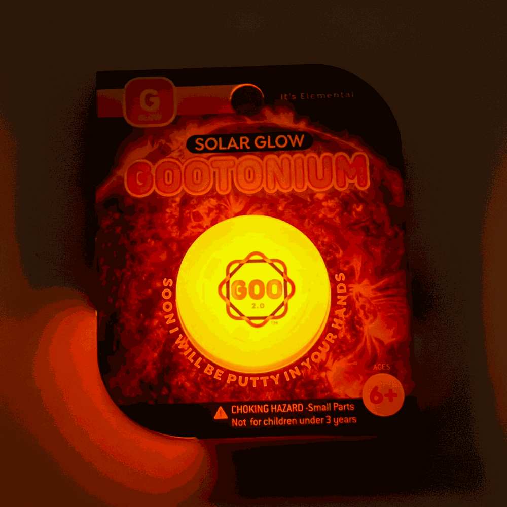 Gootonium: Glowing Orange solar putty - 20g (ONLINE ORDER ONLY)