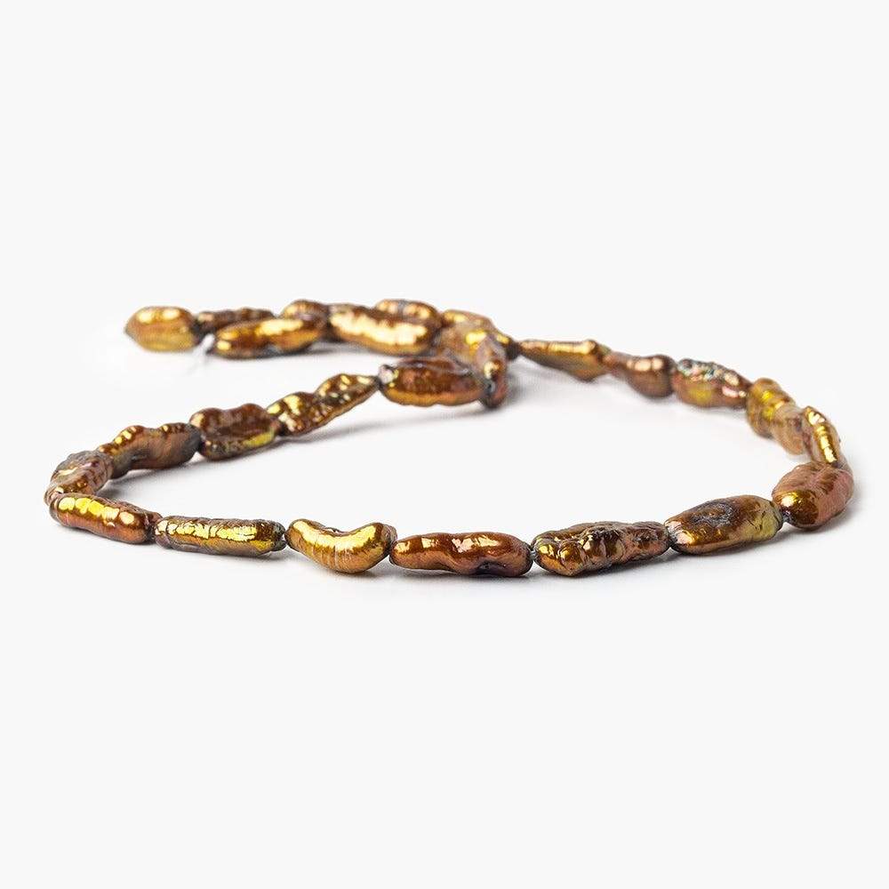 Copper Straight Drill Biwa Freshwater Pearls (ONLINE ORDER ONLY)