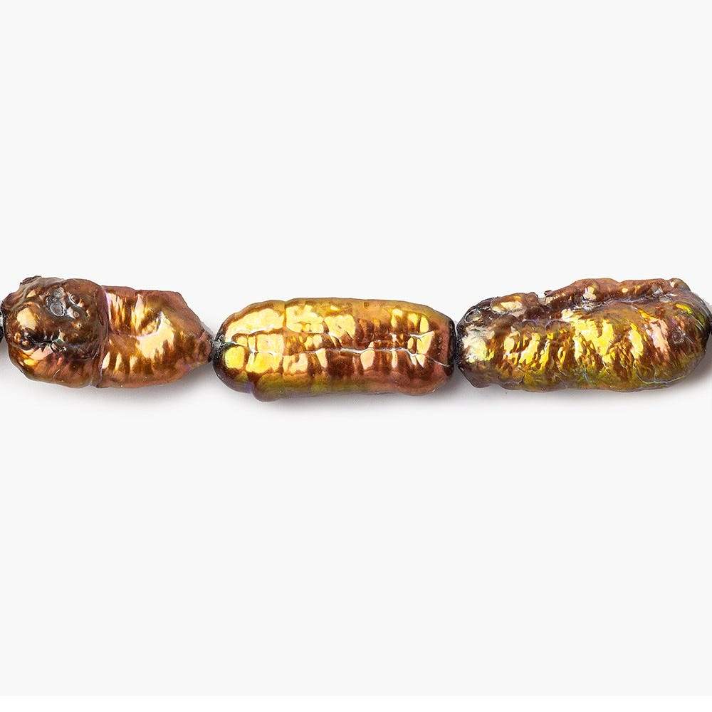 Copper Straight Drill Biwa Freshwater Pearls (ONLINE ORDER ONLY)