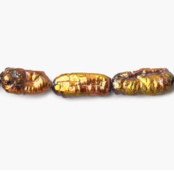 Copper Straight Drill Biwa Freshwater Pearls (ONLINE ORDER ONLY)