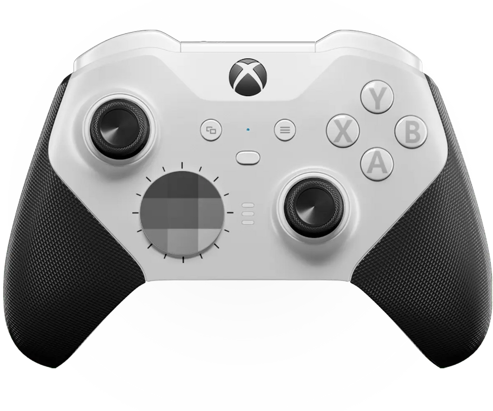 MODDEDZONE WHITE CORE XBOX ELITE SERIES 2 CUSTOM MODDED CONTROLLER