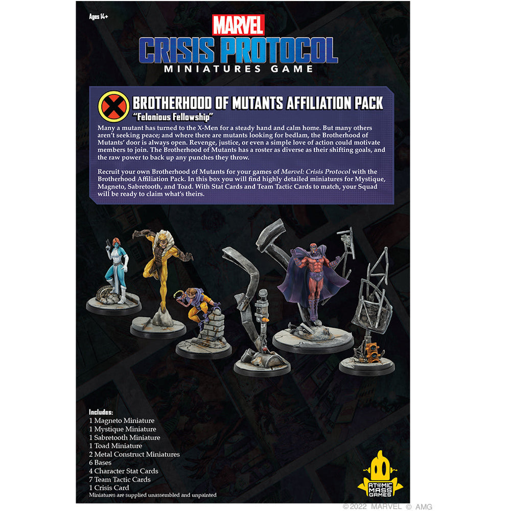 Marvel Crisis Protocol: Brotherhood of Mutants Affiliation Pack