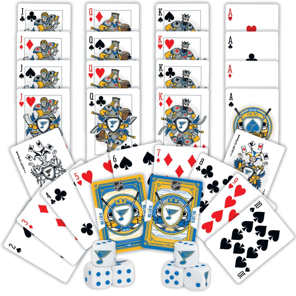 St. Louis Blues - 2-Pack Playing Cards & Dice Set