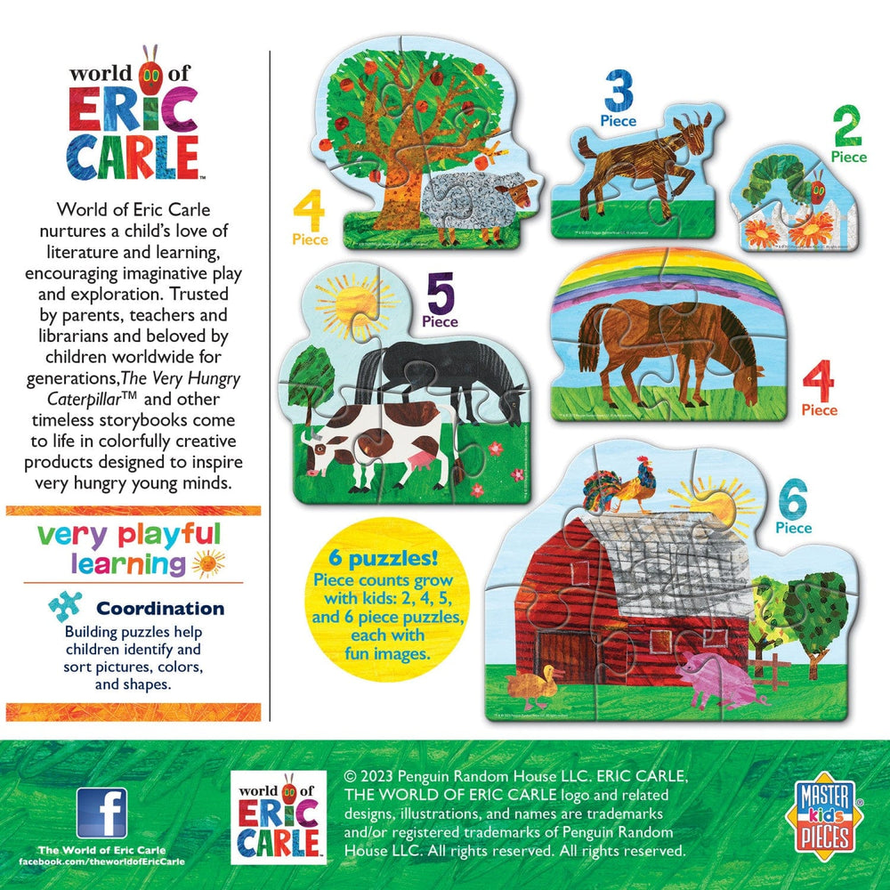 Eric Carle - Farm Fun Mini Shaped Puzzles 6-Pack