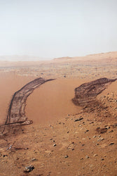 Curiosity Tire Tracks Poster (ONLINE ORDER ONLY)