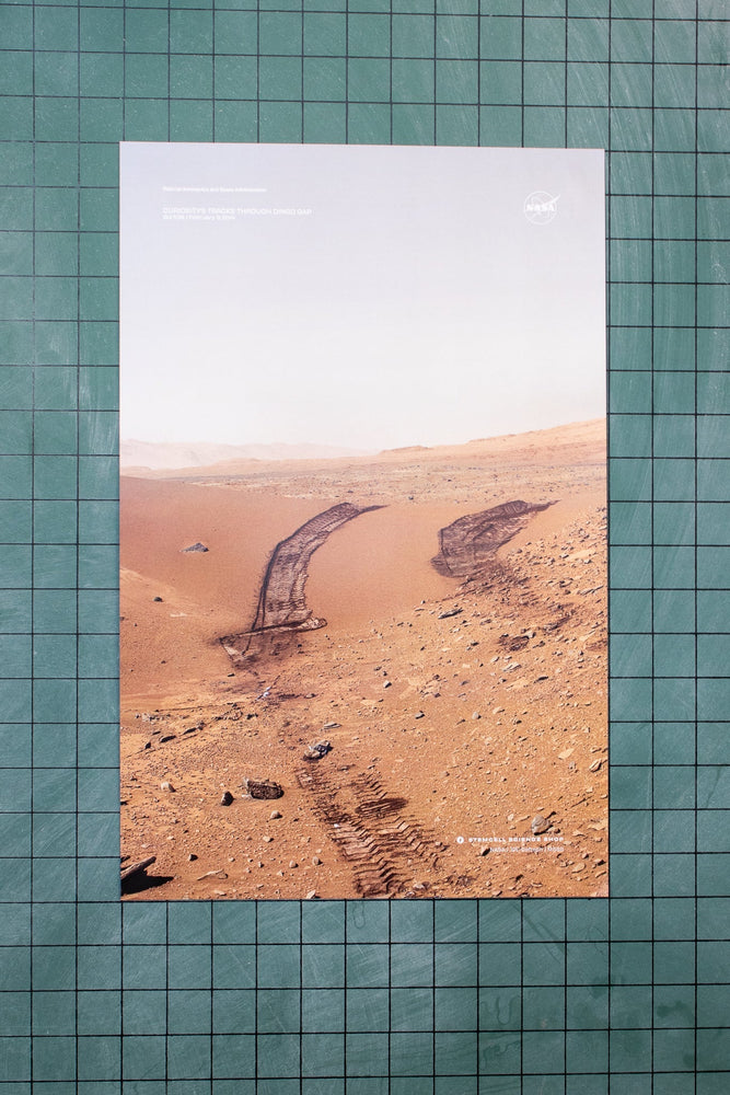 Curiosity Tire Tracks Poster (ONLINE ORDER ONLY)