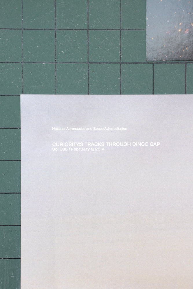 Curiosity Tire Tracks Poster (ONLINE ORDER ONLY)