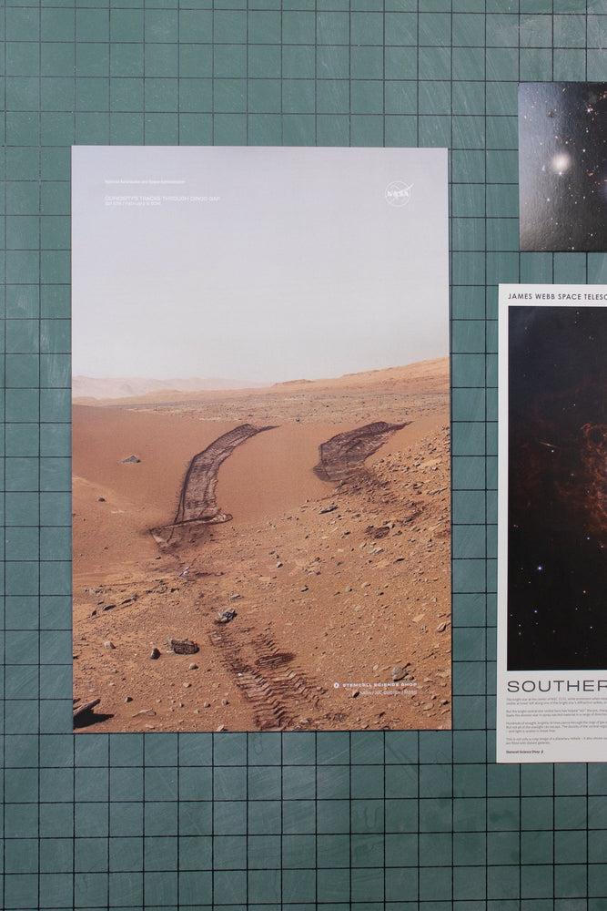Curiosity Tire Tracks Poster (ONLINE ORDER ONLY)