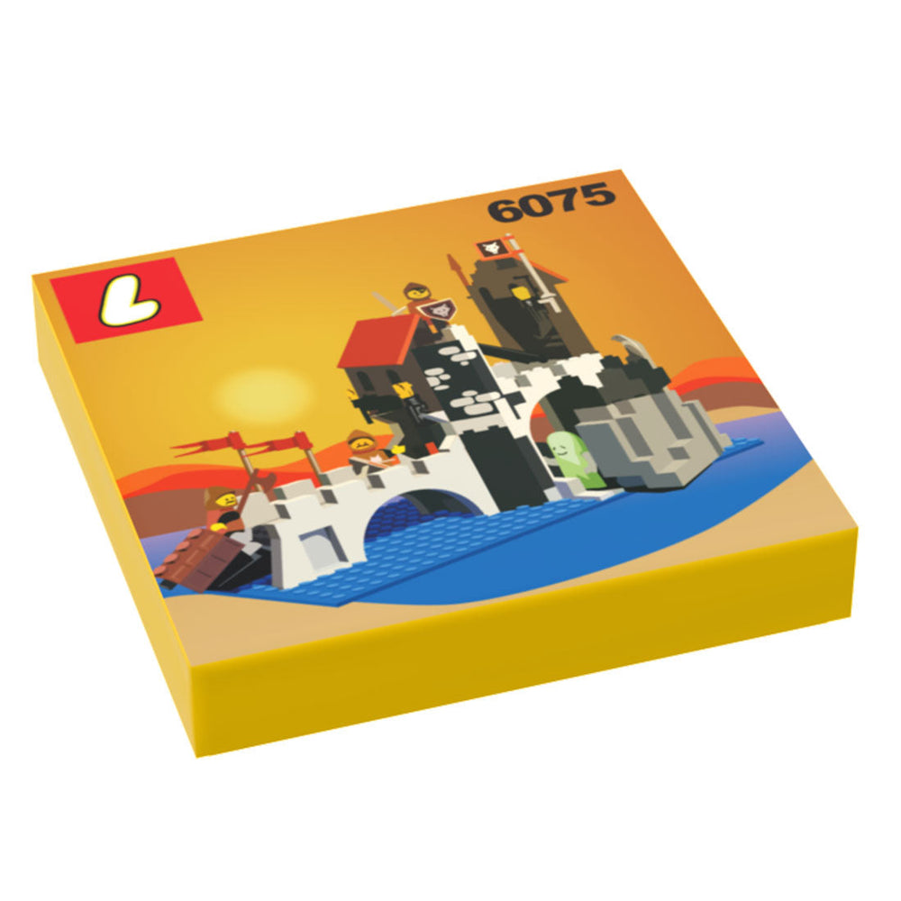Wolfpack Tower Set 6075 Custom Printed 2x2 Tile made using LEGO part (Online Order Only)