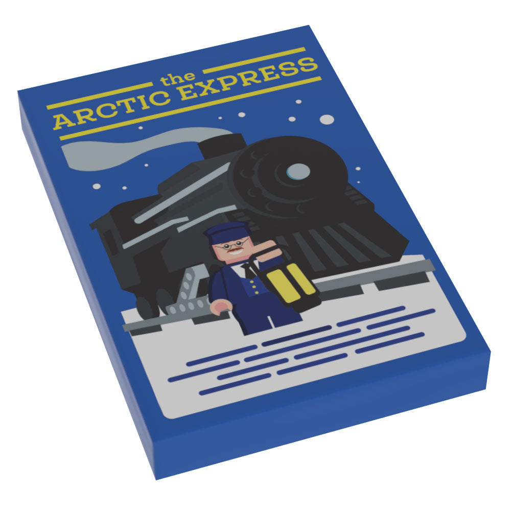 Arctic Express Train Christmas Movie Cover (2x3 Tile) - B3 Customs (Online Order Only)