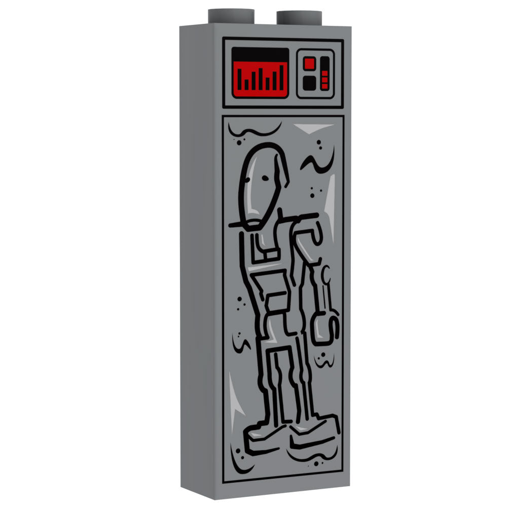 Battle Droid in Carbonite (1x2x5 Brick) - B3 Customs (Online Order Only)