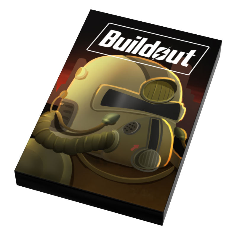 Buildout Video Game Cover (2x3 Tile) made using LEGO part - B3 Customs (Online Order Only)