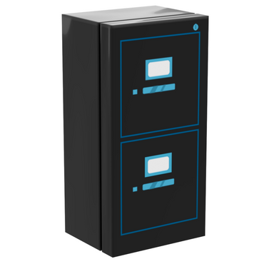 Filing Cabinet for Minifigs made using LEGO parts - B3 Customs (Online Order Only)