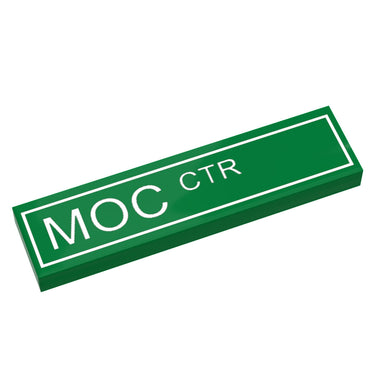 MOC Center Street Sign made with LEGO part (1x4 Tile) - B3 Customs (Online Order Only)