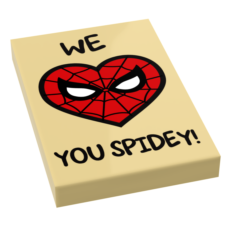 We Heart You Spidey! Sign (2x3 tile) (ONLINE ORDER ONLY)