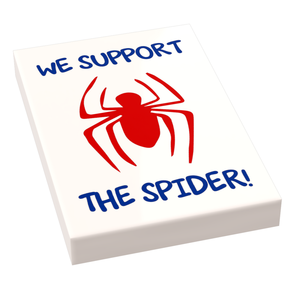 We Support the Spider Sign (2x3 tile) (ONLINE ORDER ONLY)