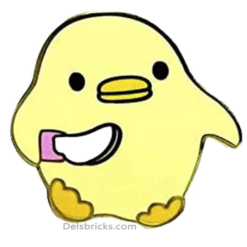 Cute Duck with Knife Meme Enamel Pins Near Me (ONLINE ORDER ONLY)