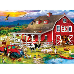 Farm & Country - Barnyard Crowd 1000 Piece Jigsaw Puzzle (ONLINE ORDER ONLY)