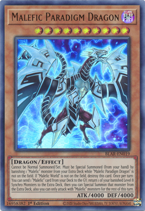 Malefic Paradigm Dragon [BLAR-EN019] Ultra Rare (ONLINE ORDER ONLY)
