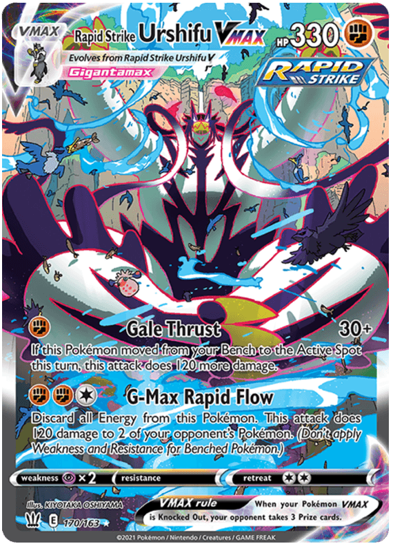 Rapid Strike Urshifu VMAX (170/163) [Sword & Shield: Battle Styles] (Online Only)
