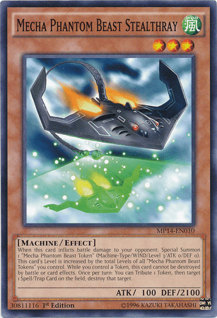 Mecha Phantom Beast Stealthray [MP14-EN010] Common (ONLINE ORDER ONLY)