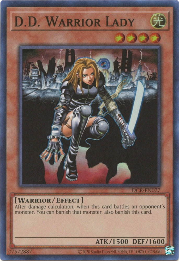D.D. Warrior Lady (25th Anniversary) [DCR-EN027] Super Rare (ONLINE ORDER ONLY)