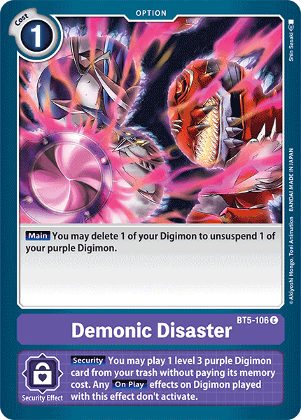 Demonic Disaster [BT5-106] [Battle of Omni] (ONLINE ORDER ONLY)