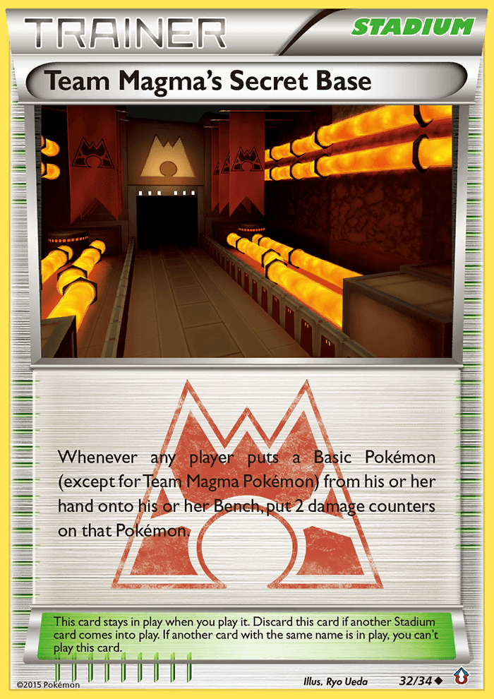 Team Magma's Secret Base (32/34) [XY: Double Crisis] (Online Only)