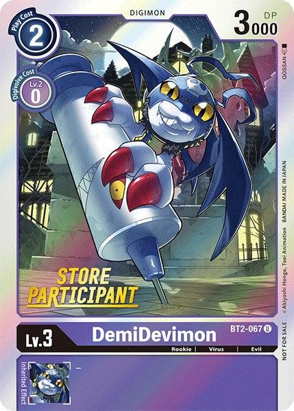 DemiDevimon [BT2-067] (Store Participant) [Release Special Booster Promos] (ONLINE ORDER ONLY)