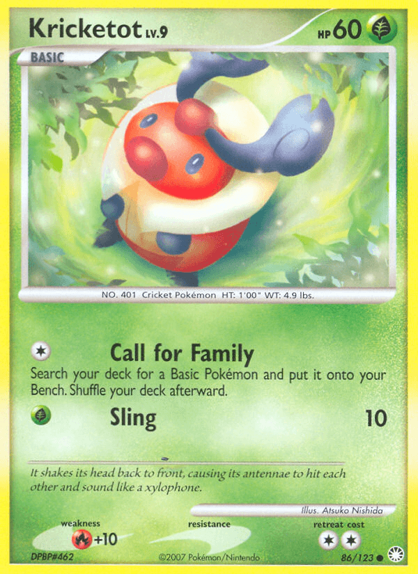 Kricketot (86/123) [Diamond & Pearl: Mysterious Treasures] (Online Only)
