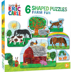 Eric Carle - Farm Fun Mini Shaped Puzzles 6-Pack