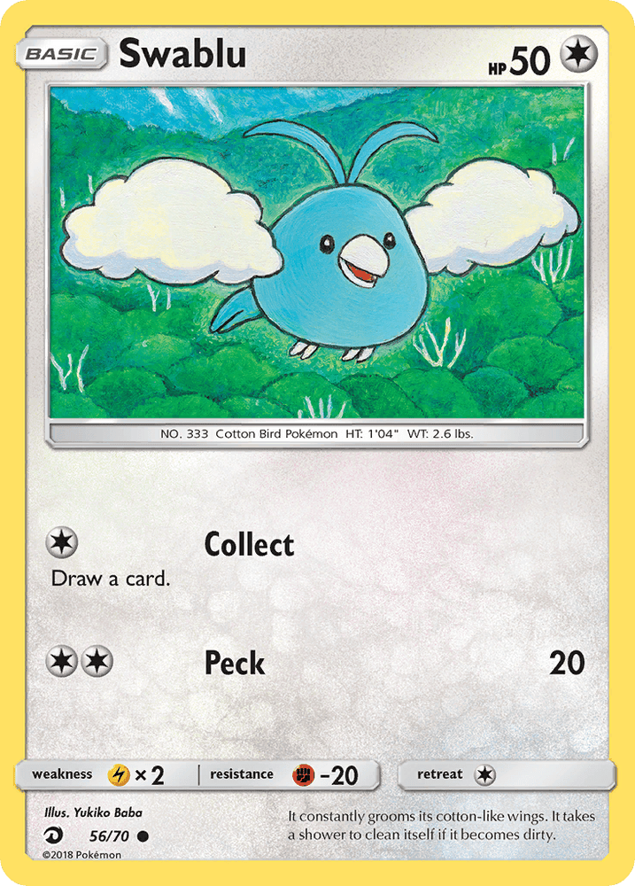 Swablu (56/70) [Sun & Moon: Dragon Majesty] (Online Only)