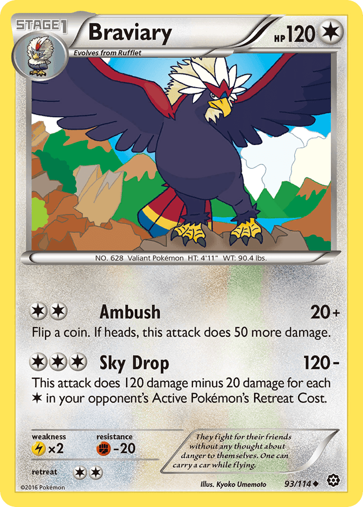 Braviary (93/114) [XY: Steam Siege] (Online Only)