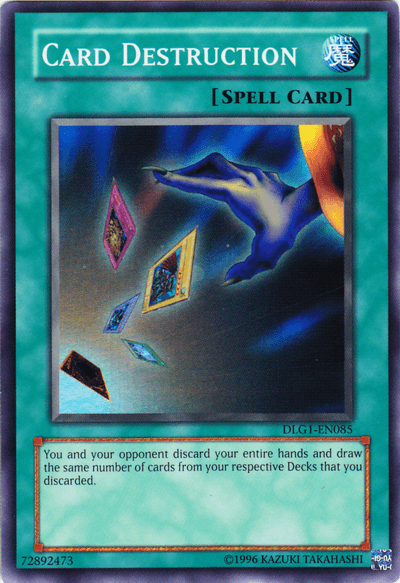 Card Destruction [DLG1-EN085] Super Rare (ONLINE ORDER ONLY)