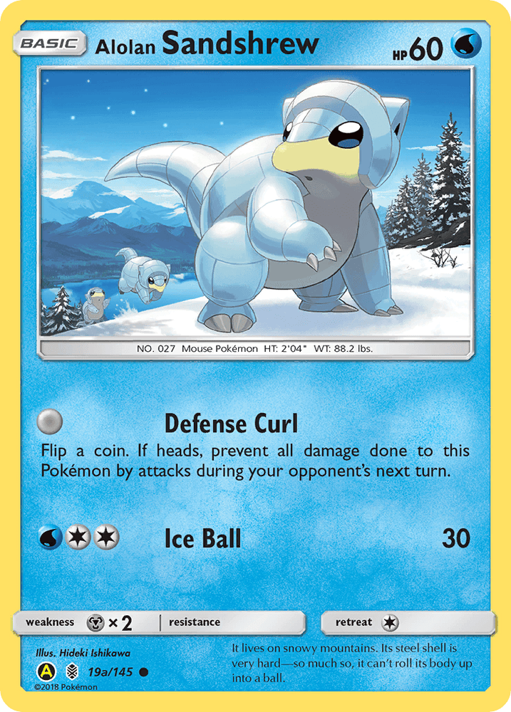 Alolan Sandshrew (19a/145) [Alternate Art Promos] (Online Only)