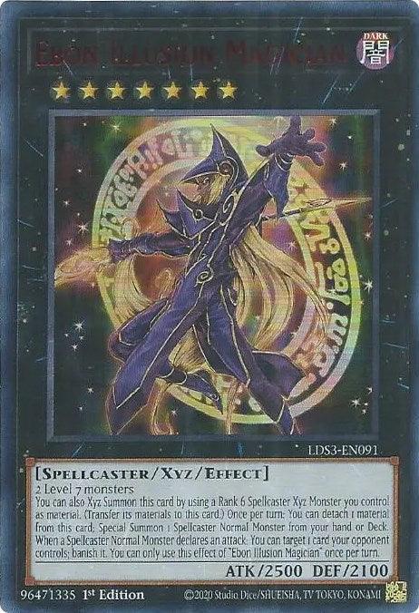 Ebon Illusion Magician (Red) [LDS3-EN091] Ultra Rare (ONLINE ORDER ONLY)