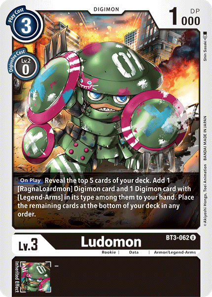 Ludomon [BT3-062] [Release Special Booster Ver.1.5] (ONLINE ORDER ONLY)