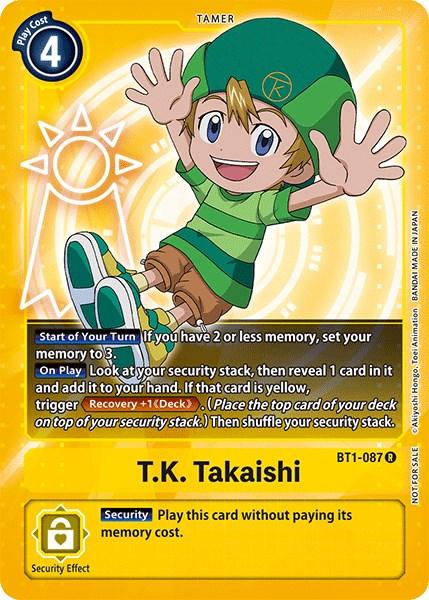 T.K. Takaishi [BT1-087] (Official Tournament Pack Vol.3) [Release Special Booster Promos] (ONLINE ORDER ONLY)