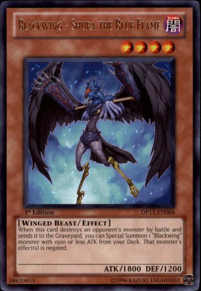 Blackwing - Shura the Blue Flame [DP11-EN004] Rare (ONLINE ORDER ONLY)