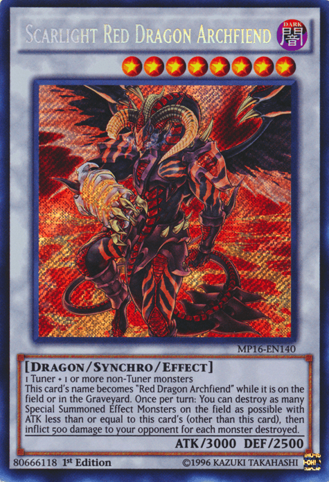 Scarlight Red Dragon Archfiend [MP16-EN140] Secret Rare (ONLINE ORDER ONLY)