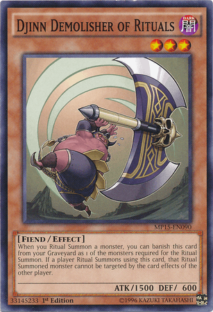 Djinn Demolisher of Rituals [MP15-EN090] Common (ONLINE ORDER ONLY)