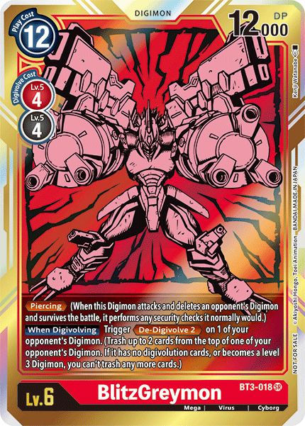 BlitzGreymon [BT3-018] (Alternate Art) [Release Special Booster Ver.1.5] (ONLINE ORDER ONLY)