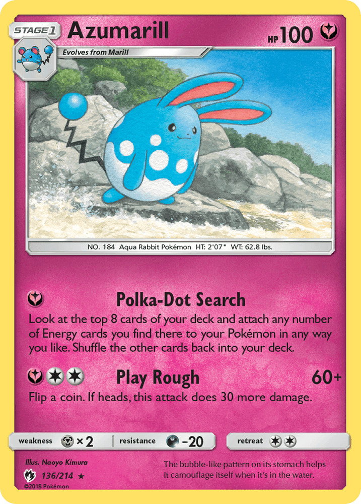 Azumarill (136/214) [Sun & Moon: Lost Thunder] (Online Only)