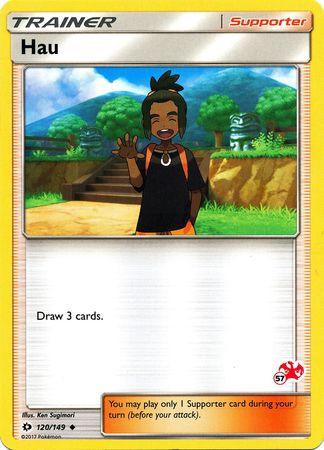 Hau (120/149) (Charizard Stamp #57) [Battle Academy 2020] (Online Only)